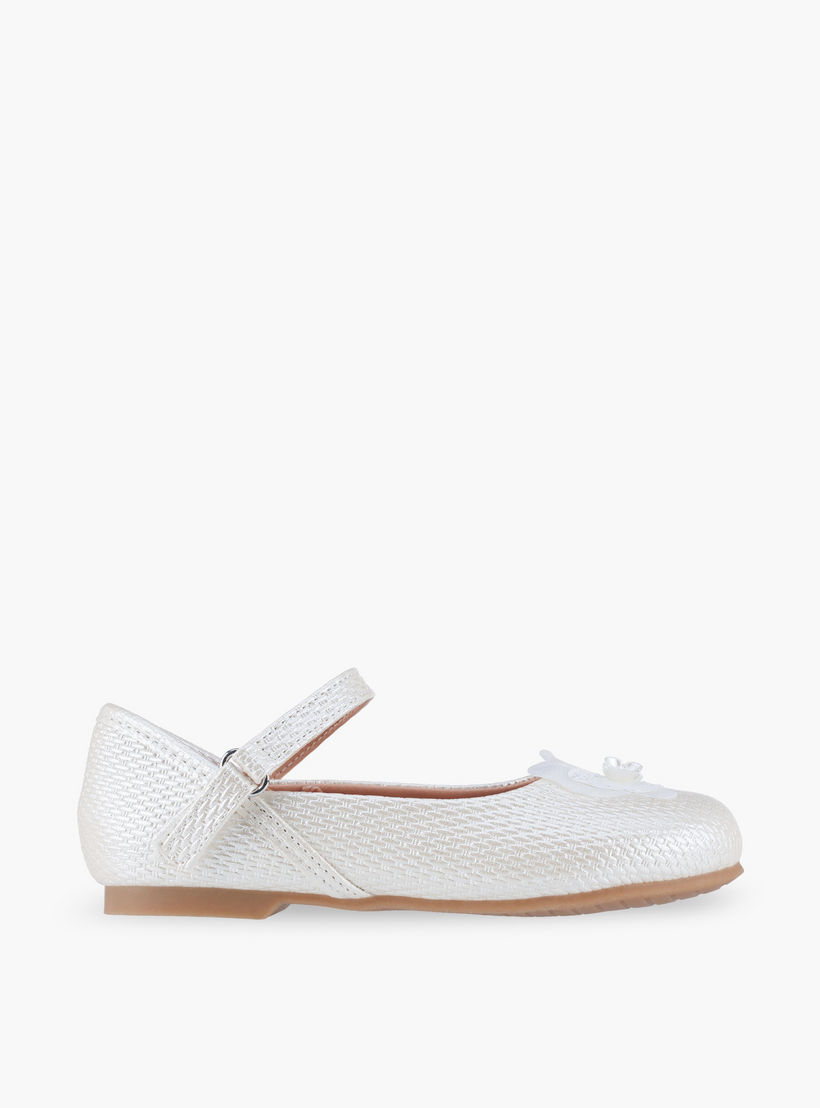 حذاء ماري جين بتفاصيل فراشة للبنات من جونيورز-girls-shoes-ballerinas-image-3