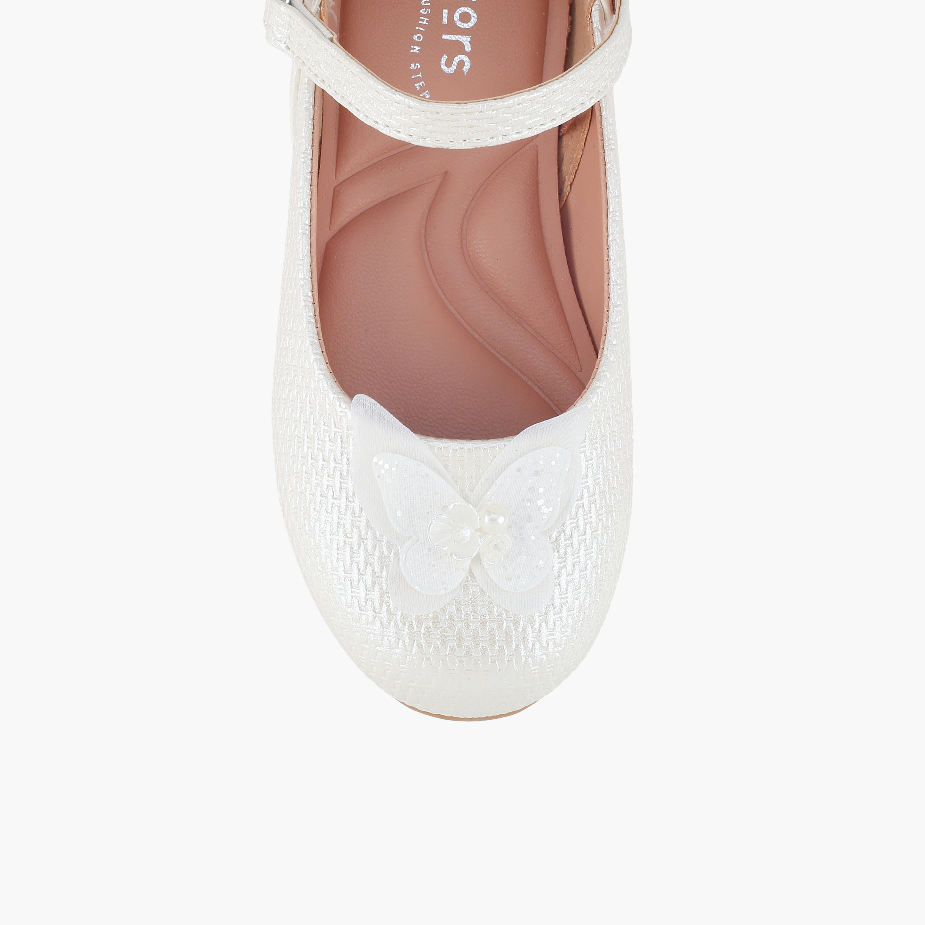 Juniors Girls Butterfly Detail Mary Jane Shoes-girls-shoes-ballerinas-image-4