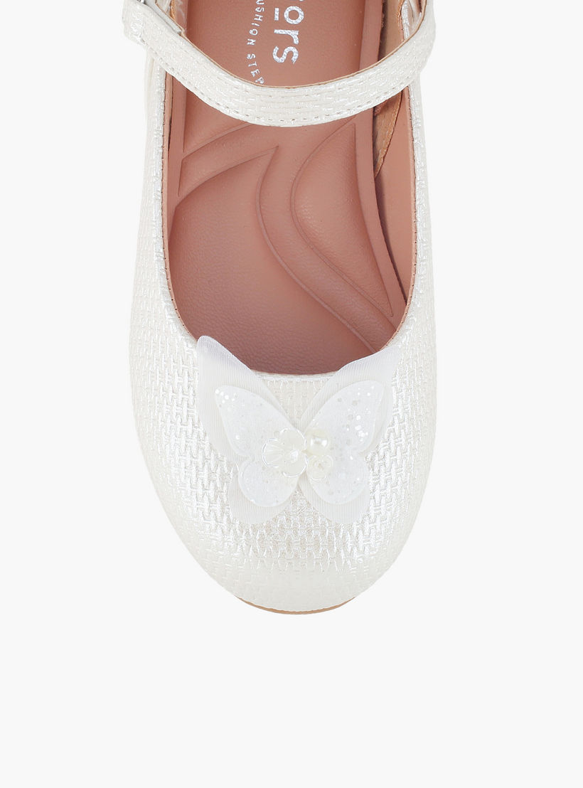 حذاء ماري جين بتفاصيل فراشة للبنات من جونيورز-girls-shoes-ballerinas-image-4