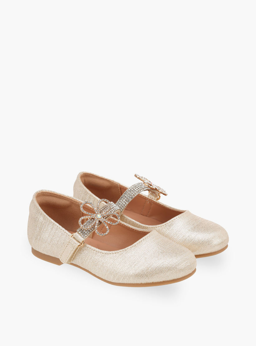 حذاء باليرينا بشريط لاصق للبنات من سيليست-girls-shoes-maryjanes-image-1