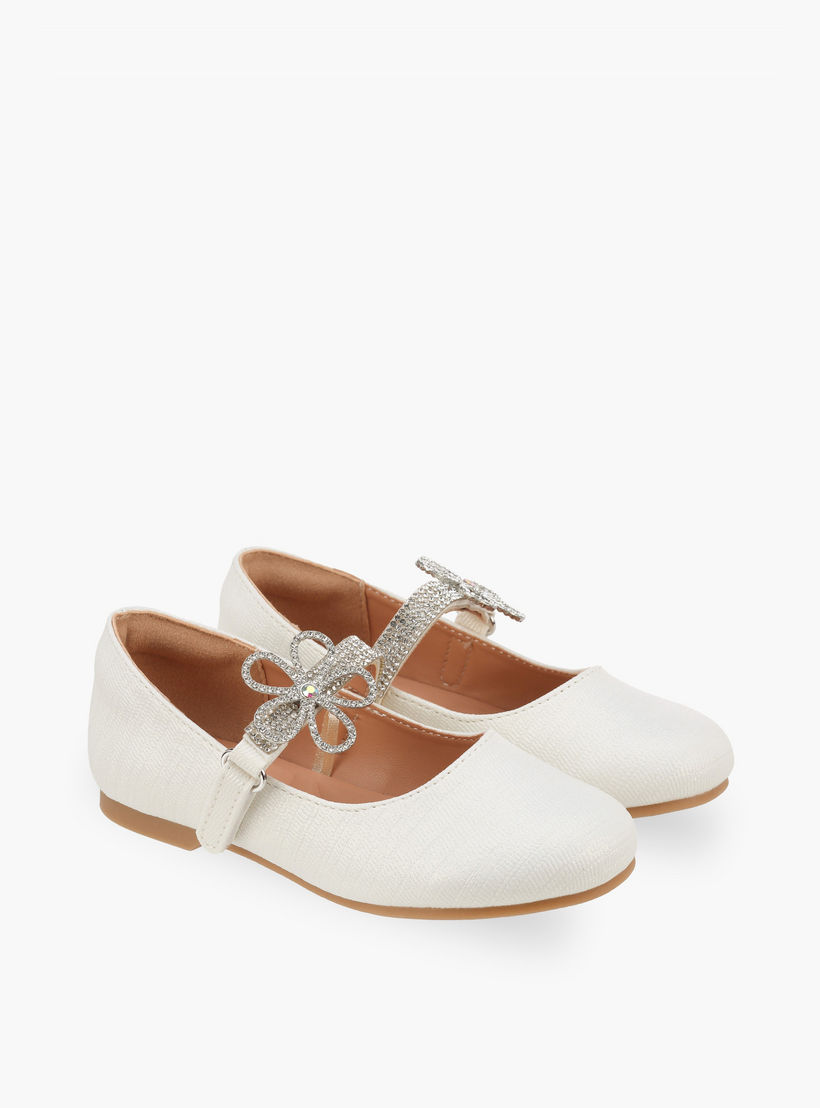 حذاء باليرينا بشريط لاصق للبنات من سيليست-girls-shoes-maryjanes-image-1