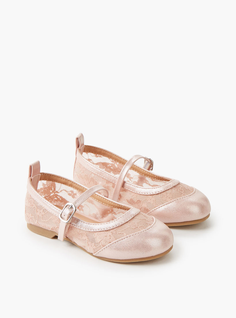 حذاء باليرينا بإبزيم إغلاق للبنات من جونيورز-girls-shoes-maryjanes-image-1