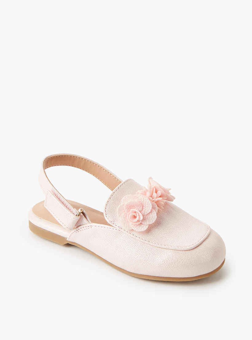 حذاء بشريط إغلاق لاصق للبنات من جونيورز-girls-shoes-ballerinas-image-2