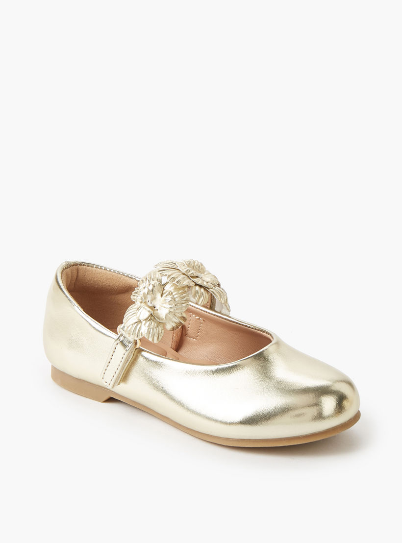 حذاء باليرينا بشريط إغلاق لاصق للبنات من جونيورز-girls-shoes-maryjanes-image-2