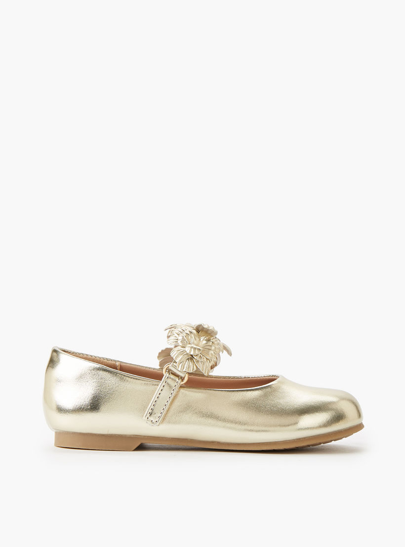 حذاء باليرينا بشريط إغلاق لاصق للبنات من جونيورز-girls-shoes-maryjanes-image-3