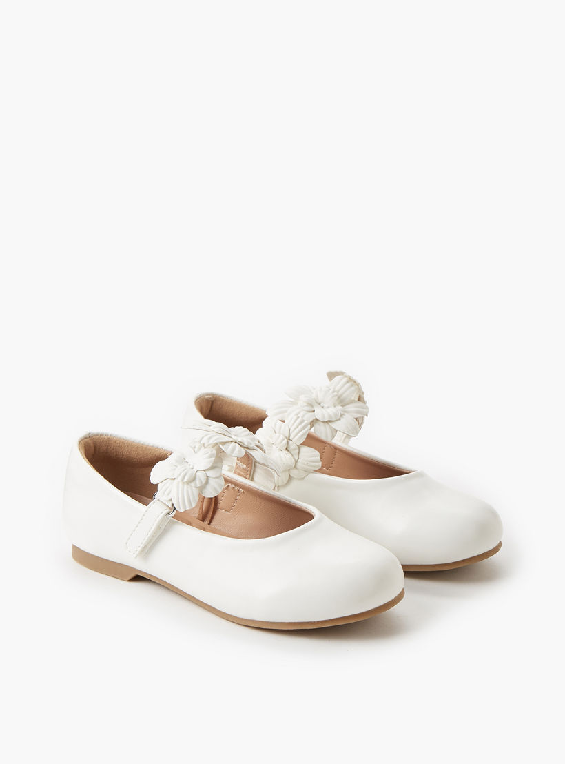 حذاء باليرينا بشريط إغلاق لاصق للبنات من جونيورز-girls-shoes-maryjanes-image-1