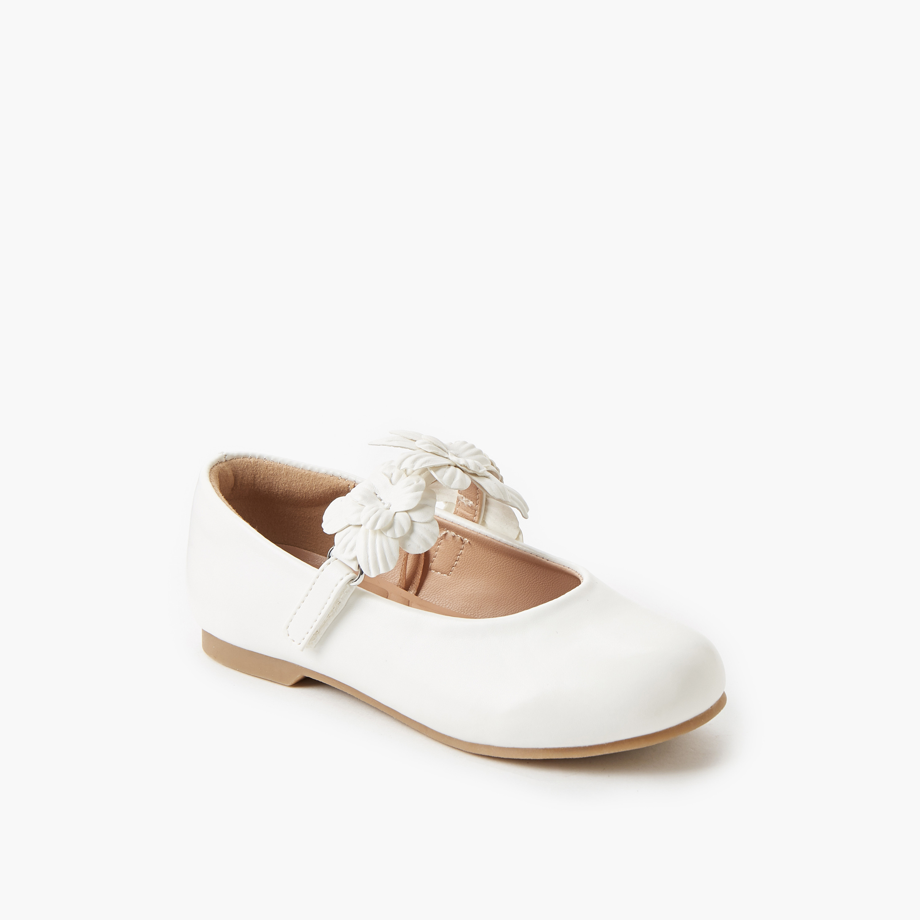 حذاء باليرينا بشريط إغلاق لاصق للبنات من جونيورز-girls-shoes-maryjanes-image-2