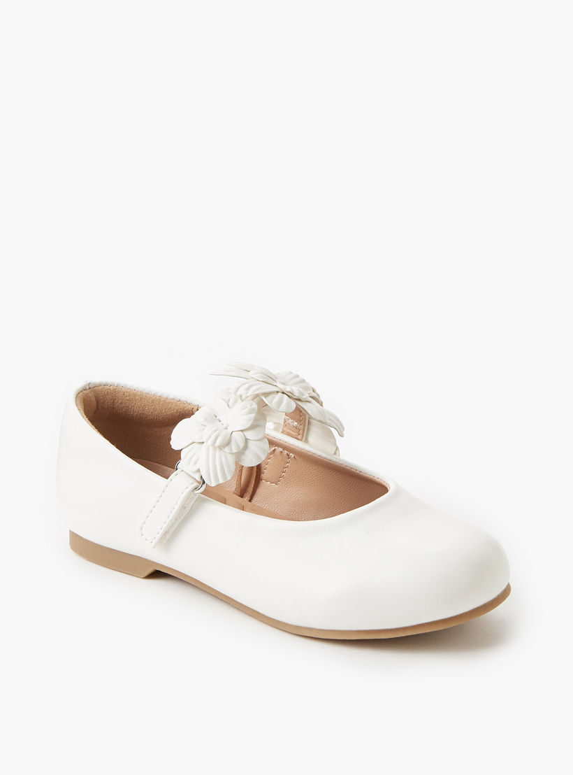 حذاء باليرينا بشريط إغلاق لاصق للبنات من جونيورز-girls-shoes-maryjanes-image-2