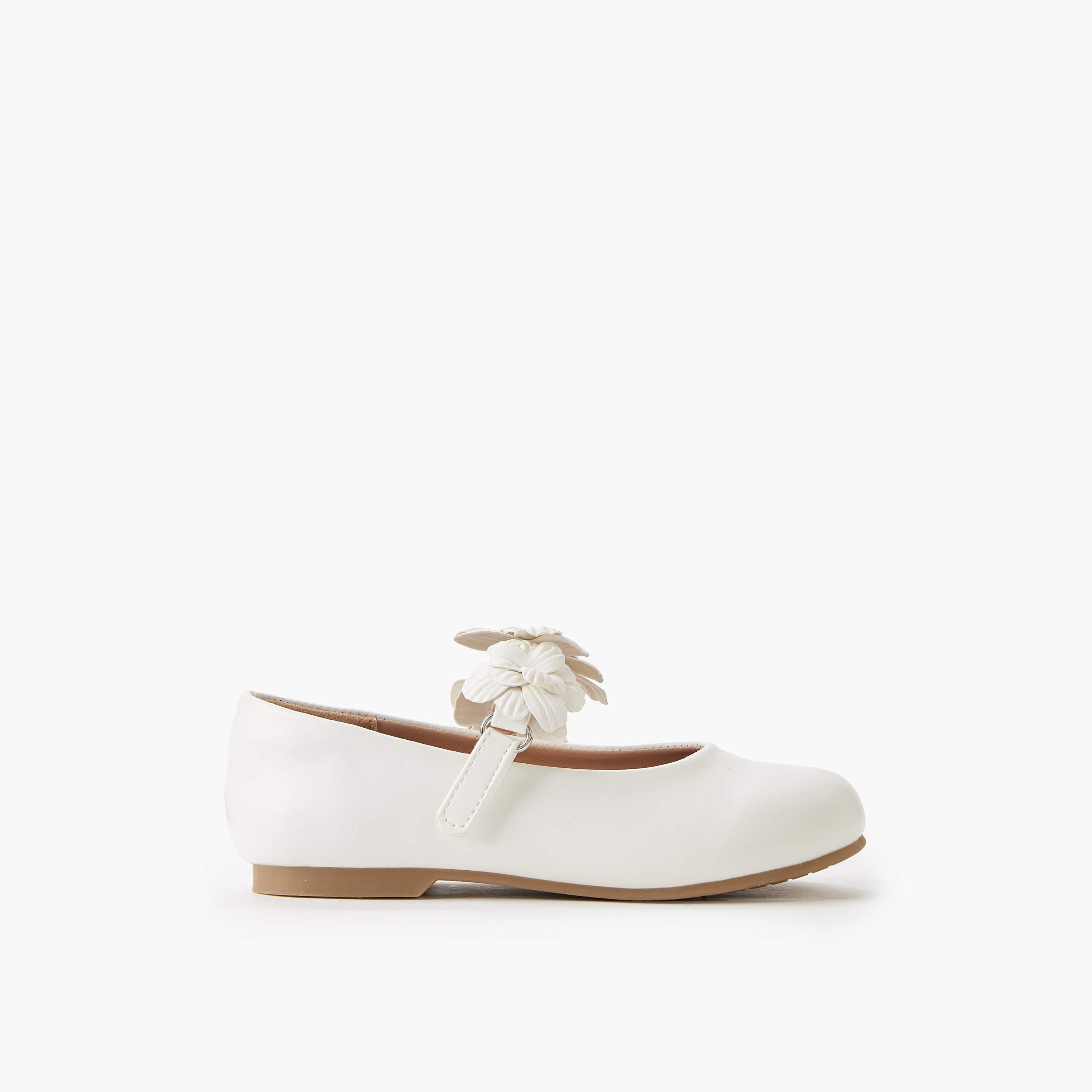 حذاء باليرينا بشريط إغلاق لاصق للبنات من جونيورز-girls-shoes-maryjanes-image-3