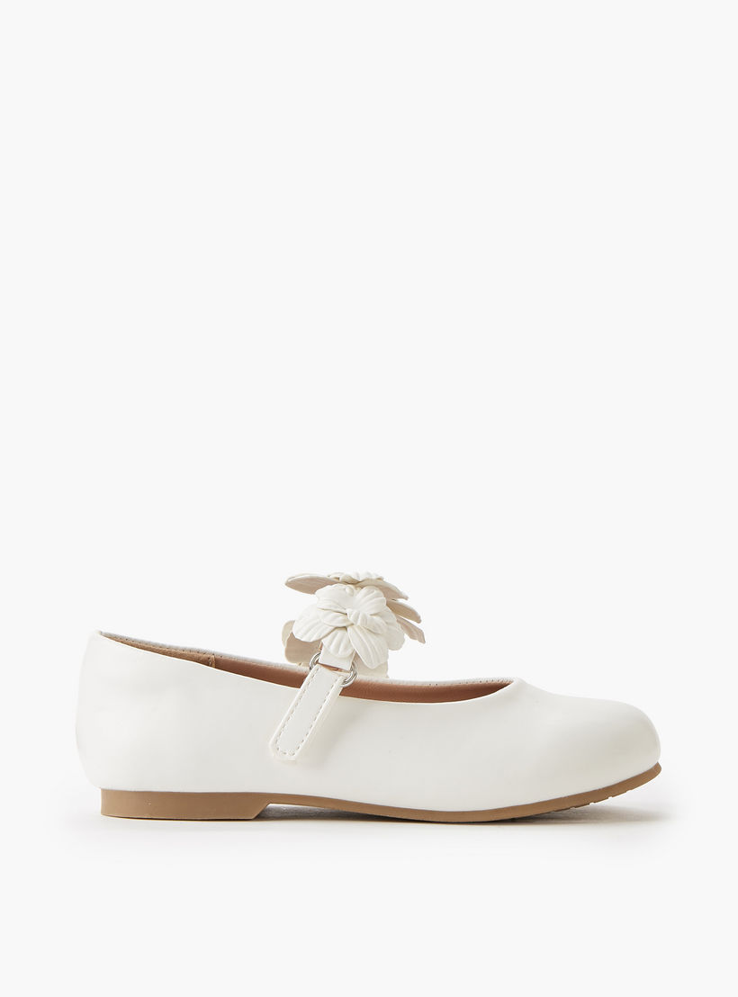 حذاء باليرينا بشريط إغلاق لاصق للبنات من جونيورز-girls-shoes-maryjanes-image-3