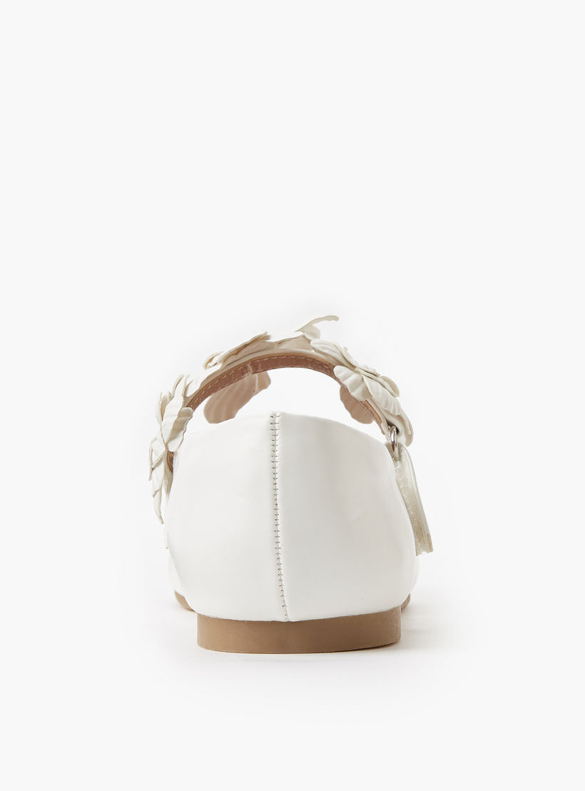 حذاء باليرينا بشريط إغلاق لاصق للبنات من جونيورز-girls-shoes-maryjanes-image-4