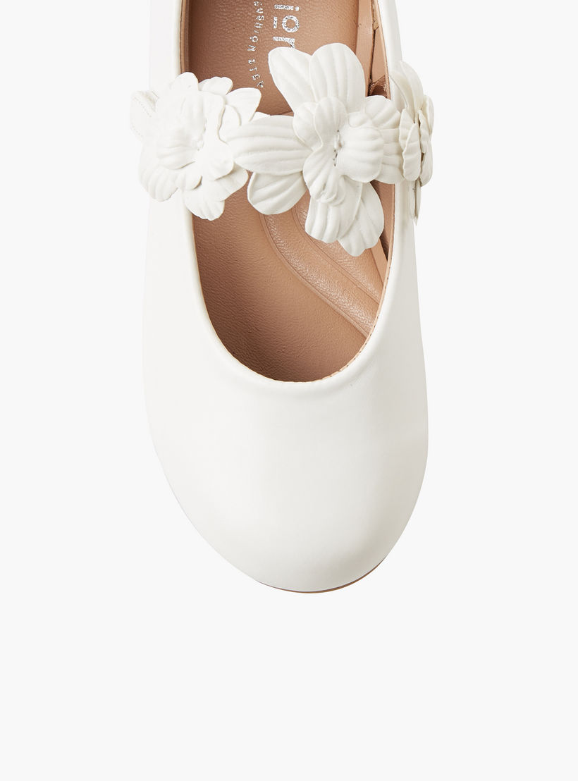 حذاء باليرينا بشريط إغلاق لاصق للبنات من جونيورز-girls-shoes-maryjanes-image-5