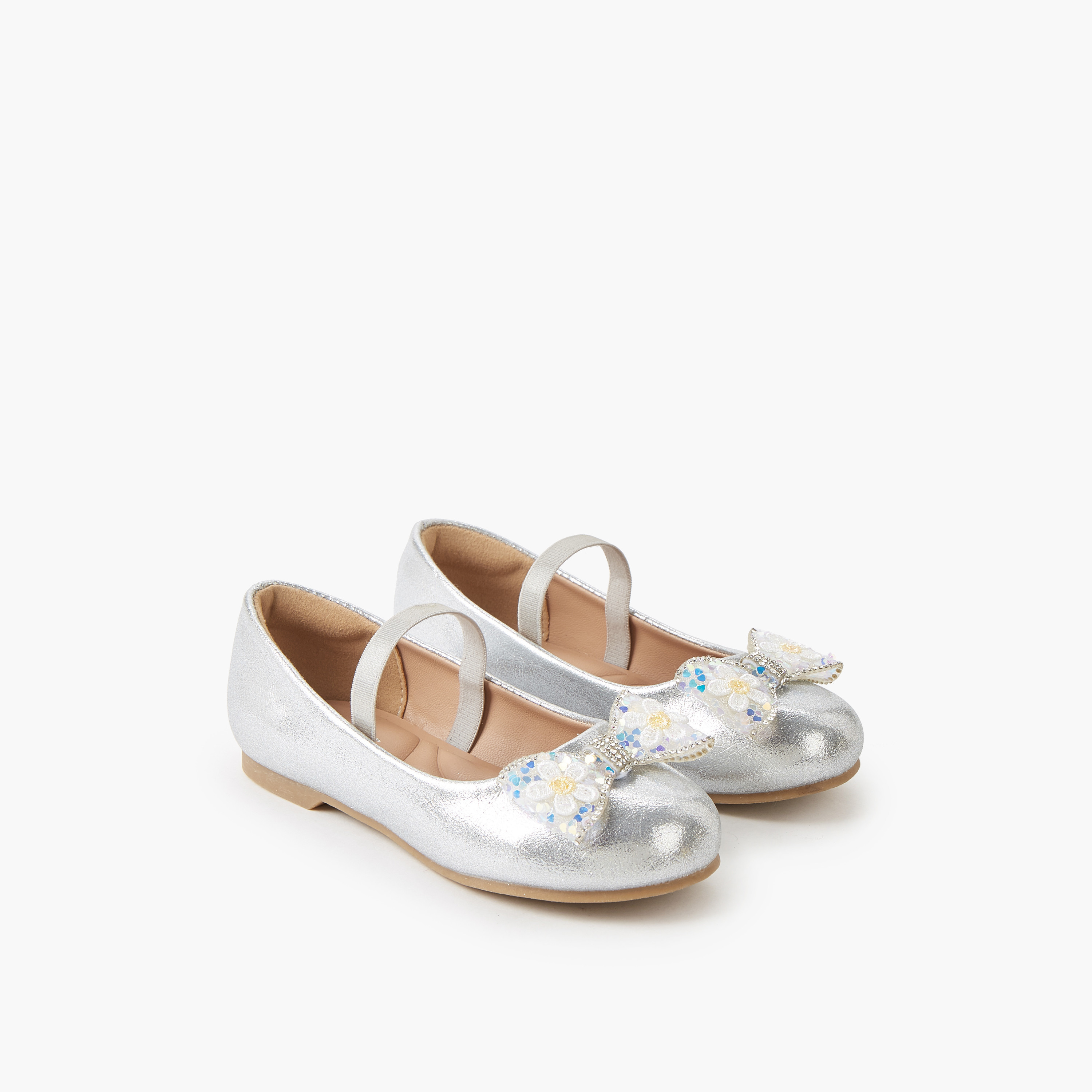 حذاء باليرينا سهل الارتداء للبنات من جونيورز-girls-shoes-ballerinas-image-1