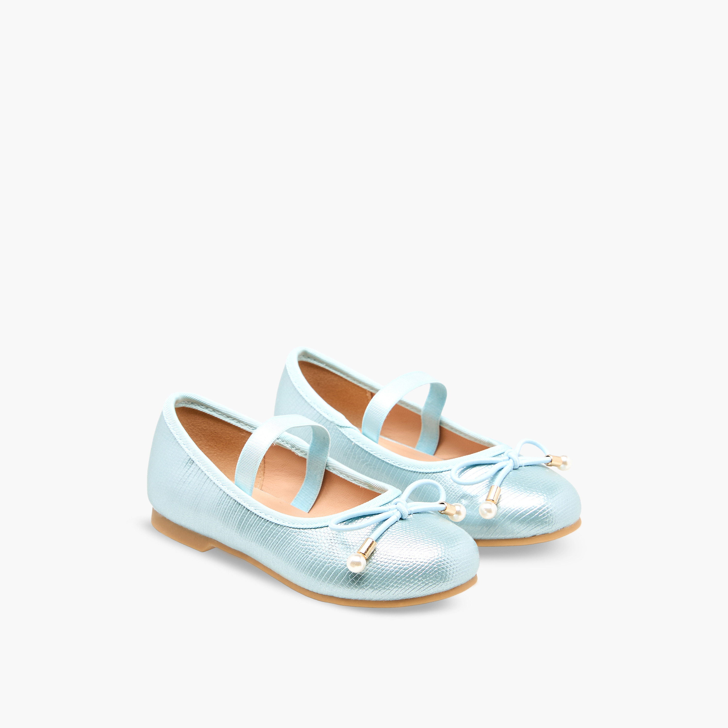 حذاء باليرينا بفيونكة للبنات من جونيورز-girls-shoes-ballerinas-image-1