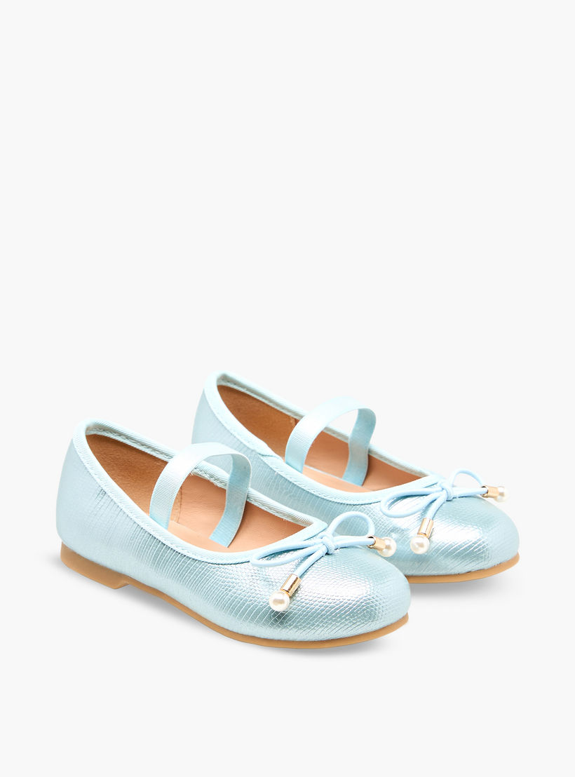 حذاء باليرينا بفيونكة للبنات من جونيورز-girls-shoes-ballerinas-image-1