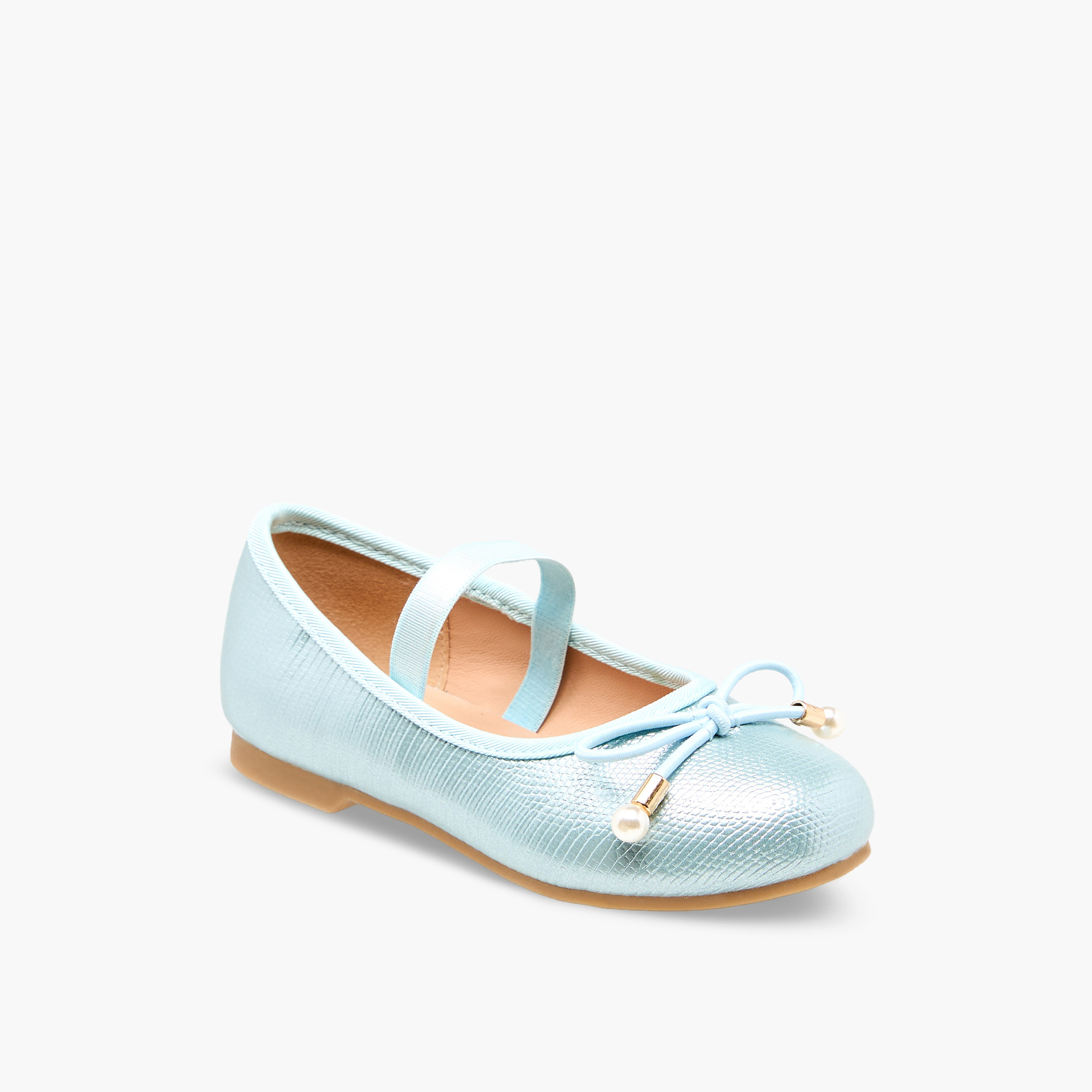 حذاء باليرينا بفيونكة للبنات من جونيورز-girls-shoes-ballerinas-image-2