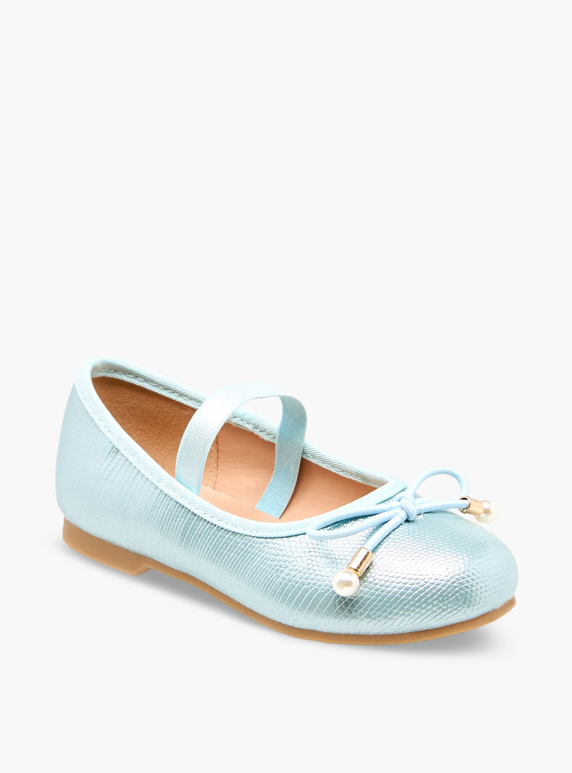 حذاء باليرينا بفيونكة للبنات من جونيورز-girls-shoes-ballerinas-image-2