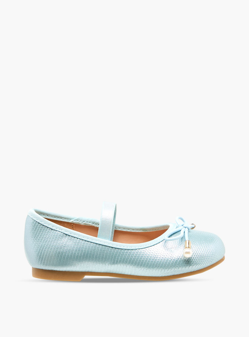 حذاء باليرينا بفيونكة للبنات من جونيورز-girls-shoes-ballerinas-image-3