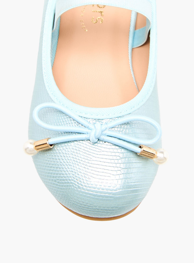 حذاء باليرينا بفيونكة للبنات من جونيورز-girls-shoes-ballerinas-image-5