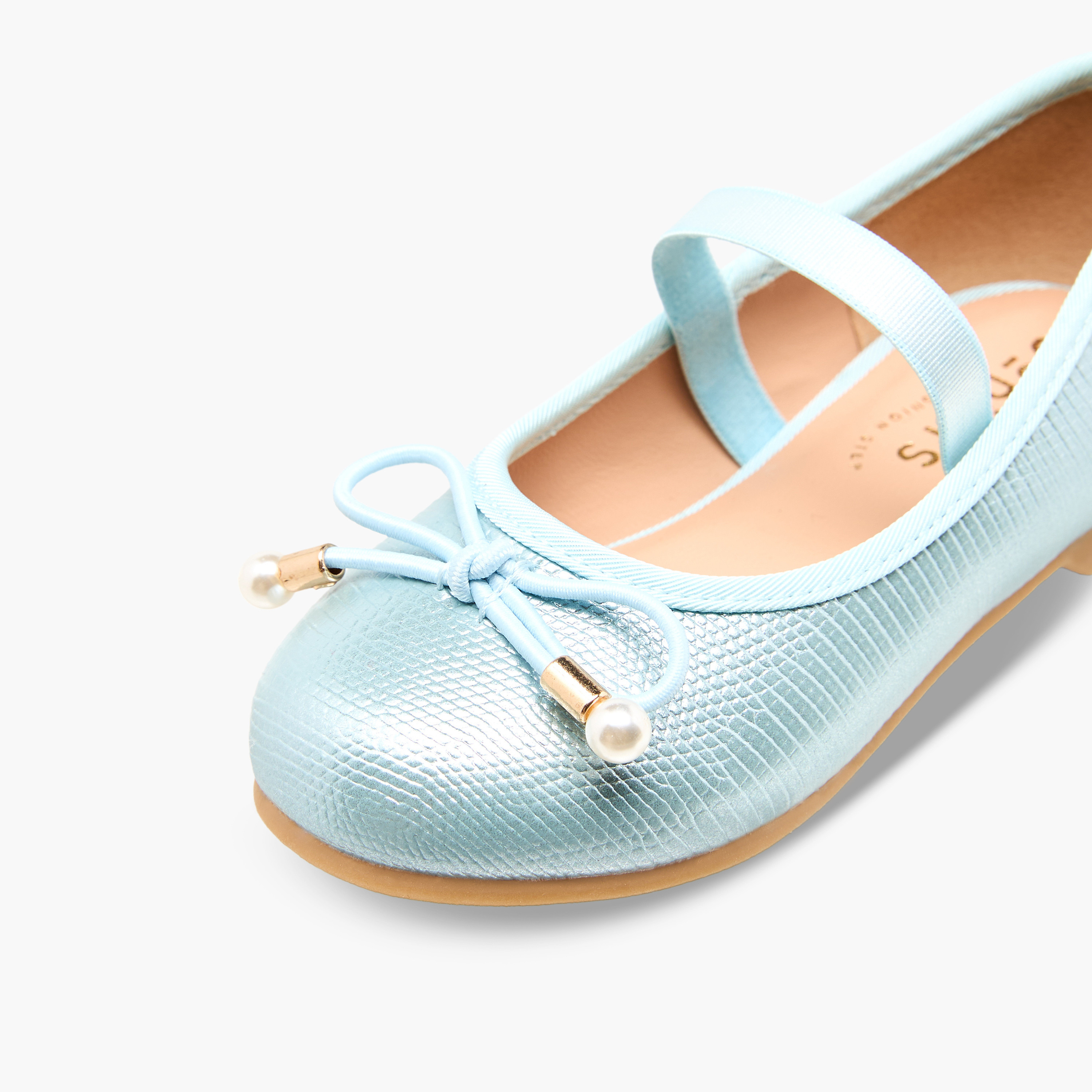 حذاء باليرينا بفيونكة للبنات من جونيورز-girls-shoes-ballerinas-image-6