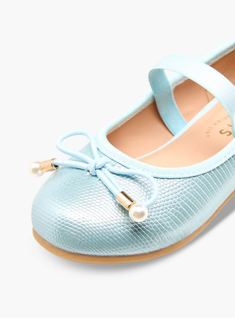 حذاء باليرينا بفيونكة للبنات من جونيورز-girls-shoes-ballerinas-image-6
