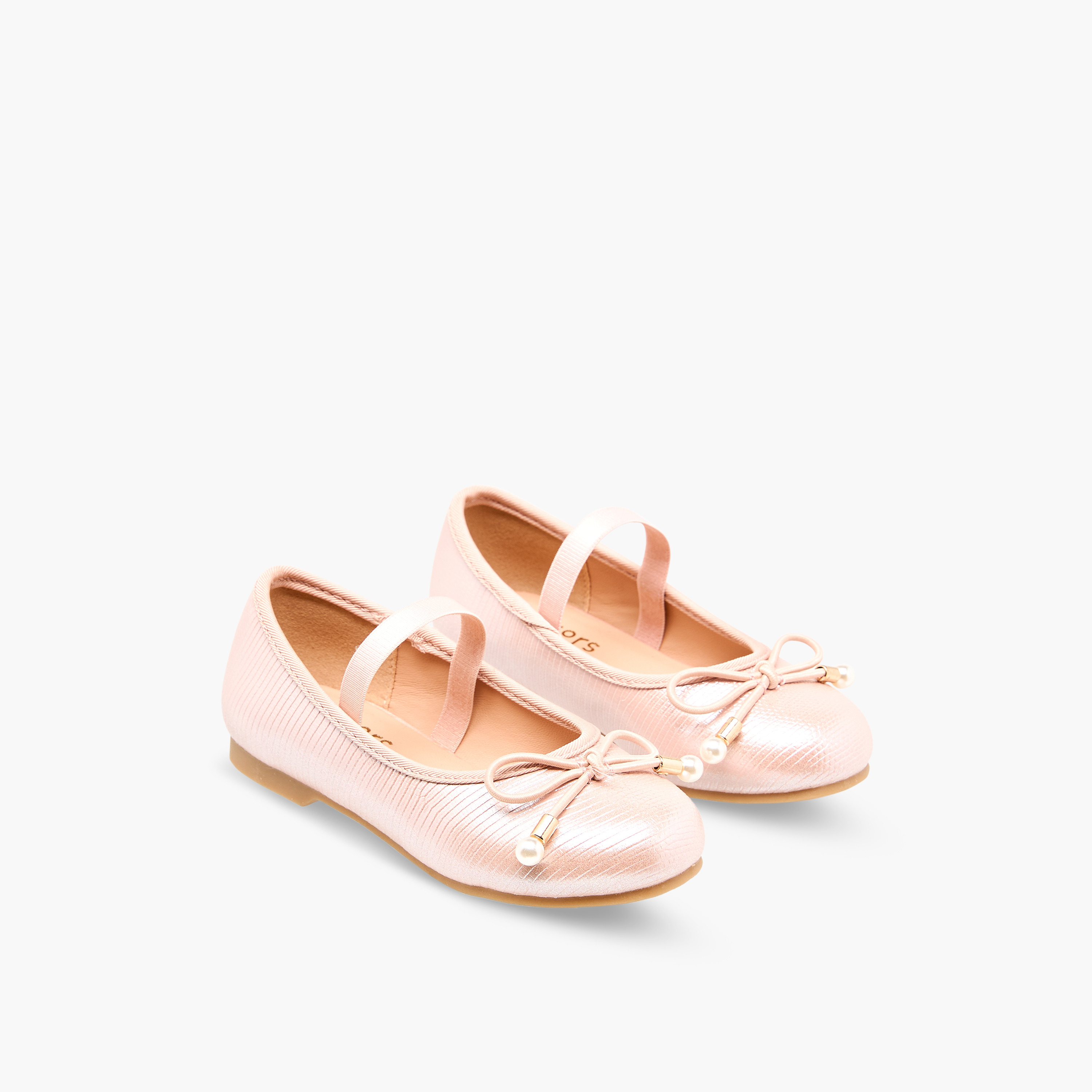 حذاء باليرينا بفيونكة للبنات من جونيورز-girls-shoes-ballerinas-image-1