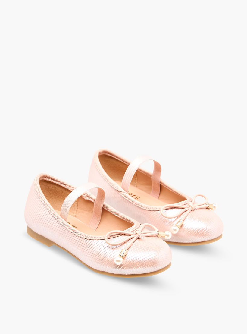 حذاء باليرينا بفيونكة للبنات من جونيورز-girls-shoes-ballerinas-image-1