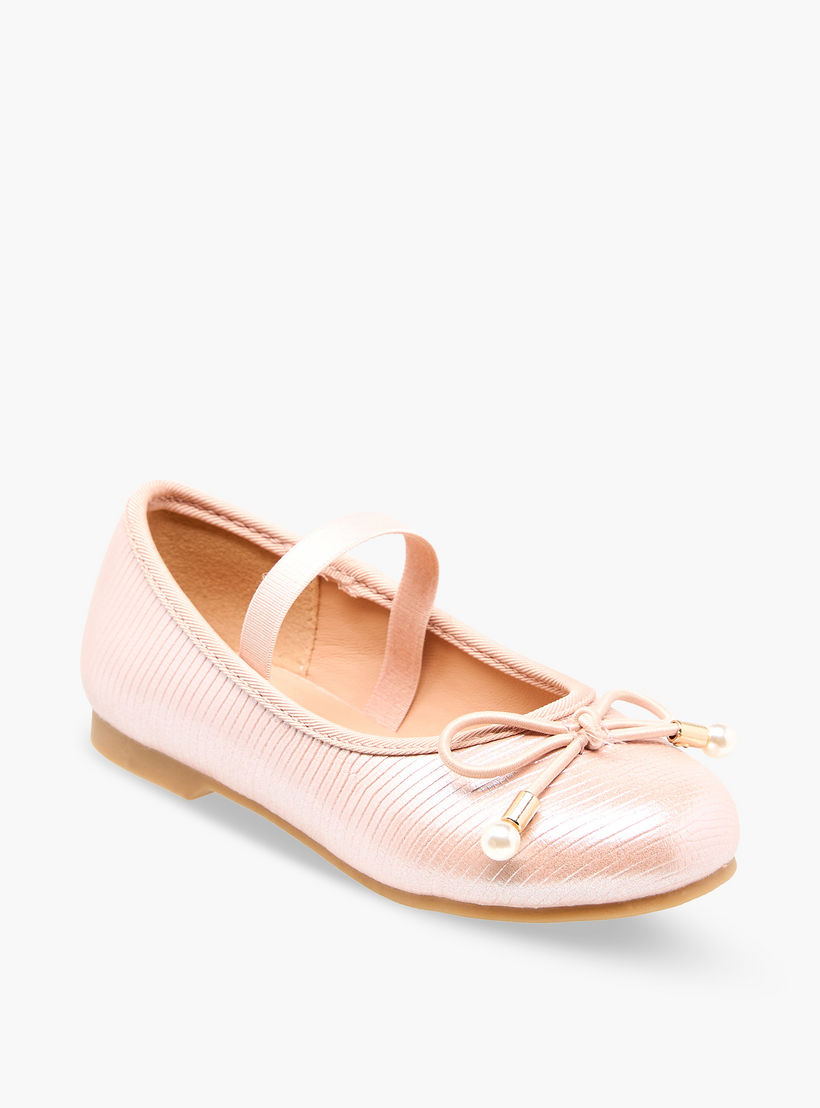 حذاء باليرينا بفيونكة للبنات من جونيورز-girls-shoes-ballerinas-image-2