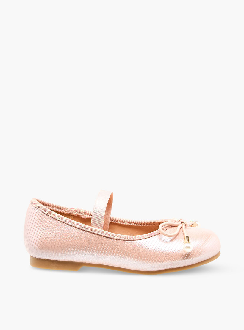 حذاء باليرينا بفيونكة للبنات من جونيورز-girls-shoes-ballerinas-image-3