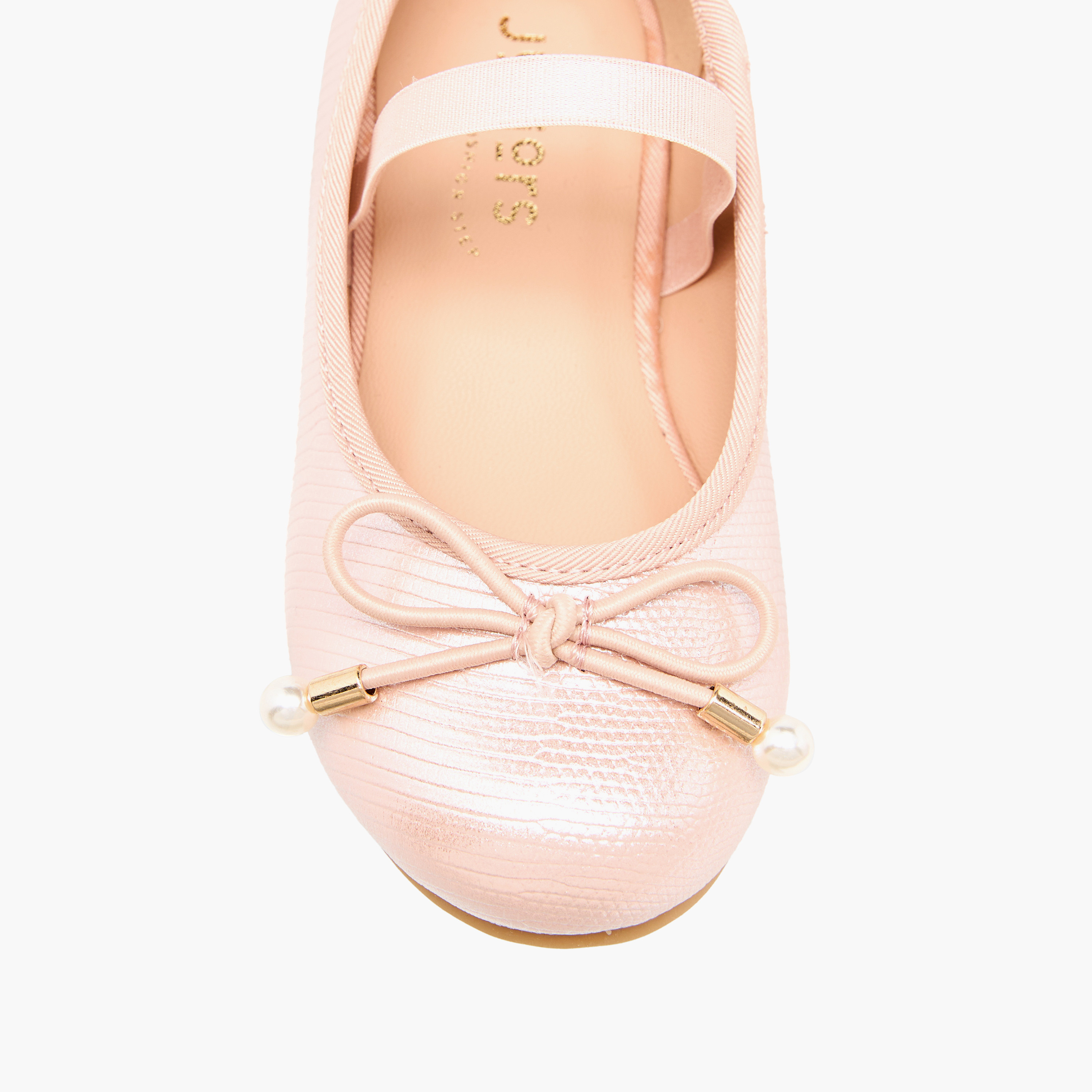 حذاء باليرينا بفيونكة للبنات من جونيورز-girls-shoes-ballerinas-image-4