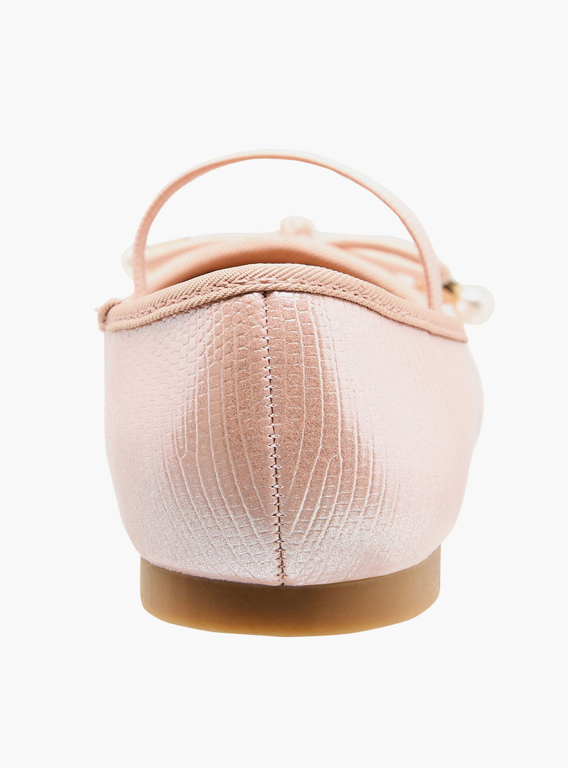 حذاء باليرينا بفيونكة للبنات من جونيورز-girls-shoes-ballerinas-image-5