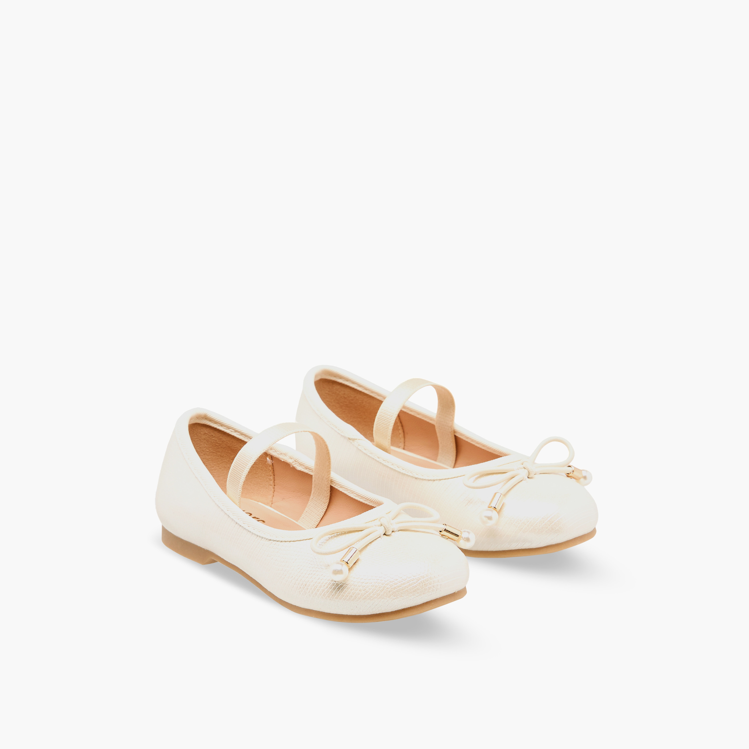 حذاء باليرينا بفيونكة للبنات من جونيورز-girls-shoes-ballerinas-image-1