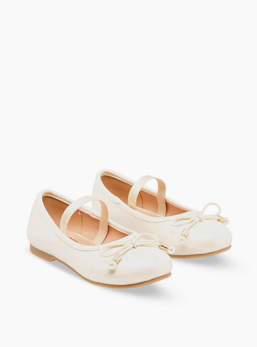 حذاء باليرينا بفيونكة للبنات من جونيورز-girls-shoes-ballerinas-image-1