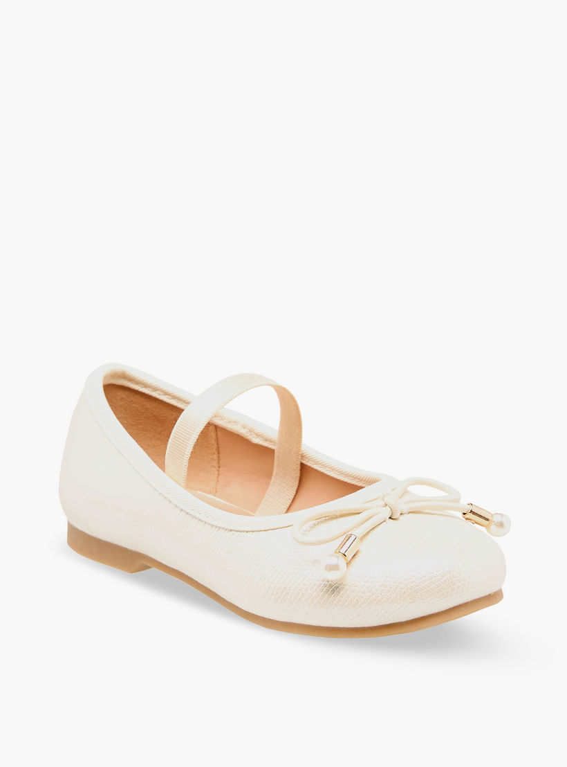 حذاء باليرينا بفيونكة للبنات من جونيورز-girls-shoes-ballerinas-image-2