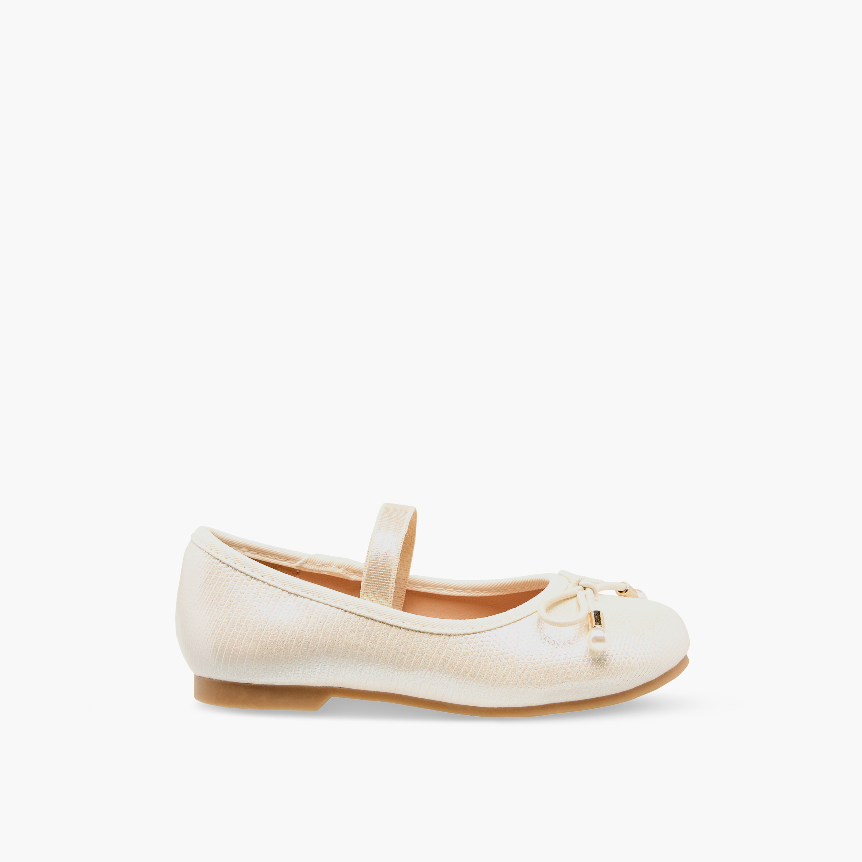 حذاء باليرينا بفيونكة للبنات من جونيورز-girls-shoes-ballerinas-image-3