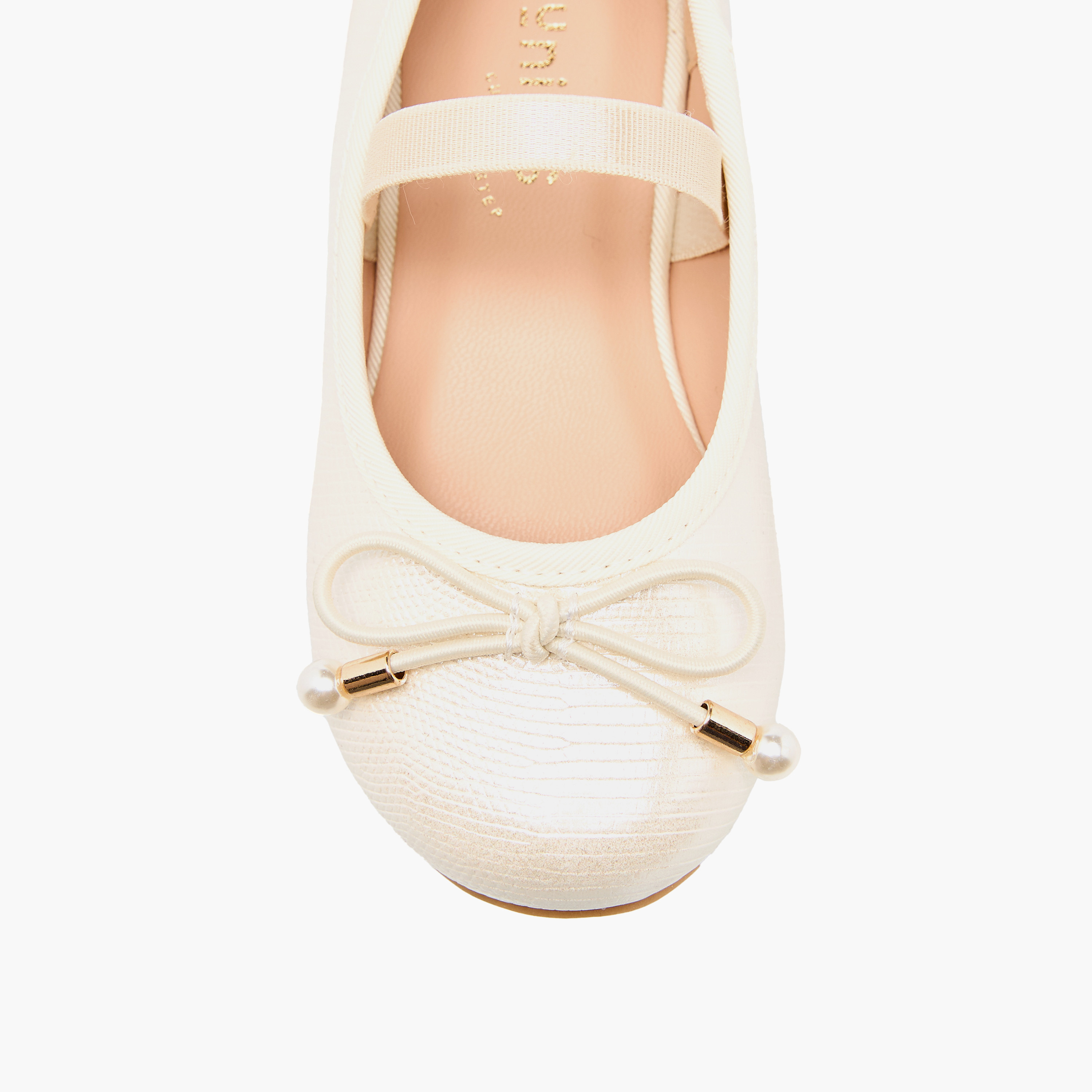 حذاء باليرينا بفيونكة للبنات من جونيورز-girls-shoes-ballerinas-image-4