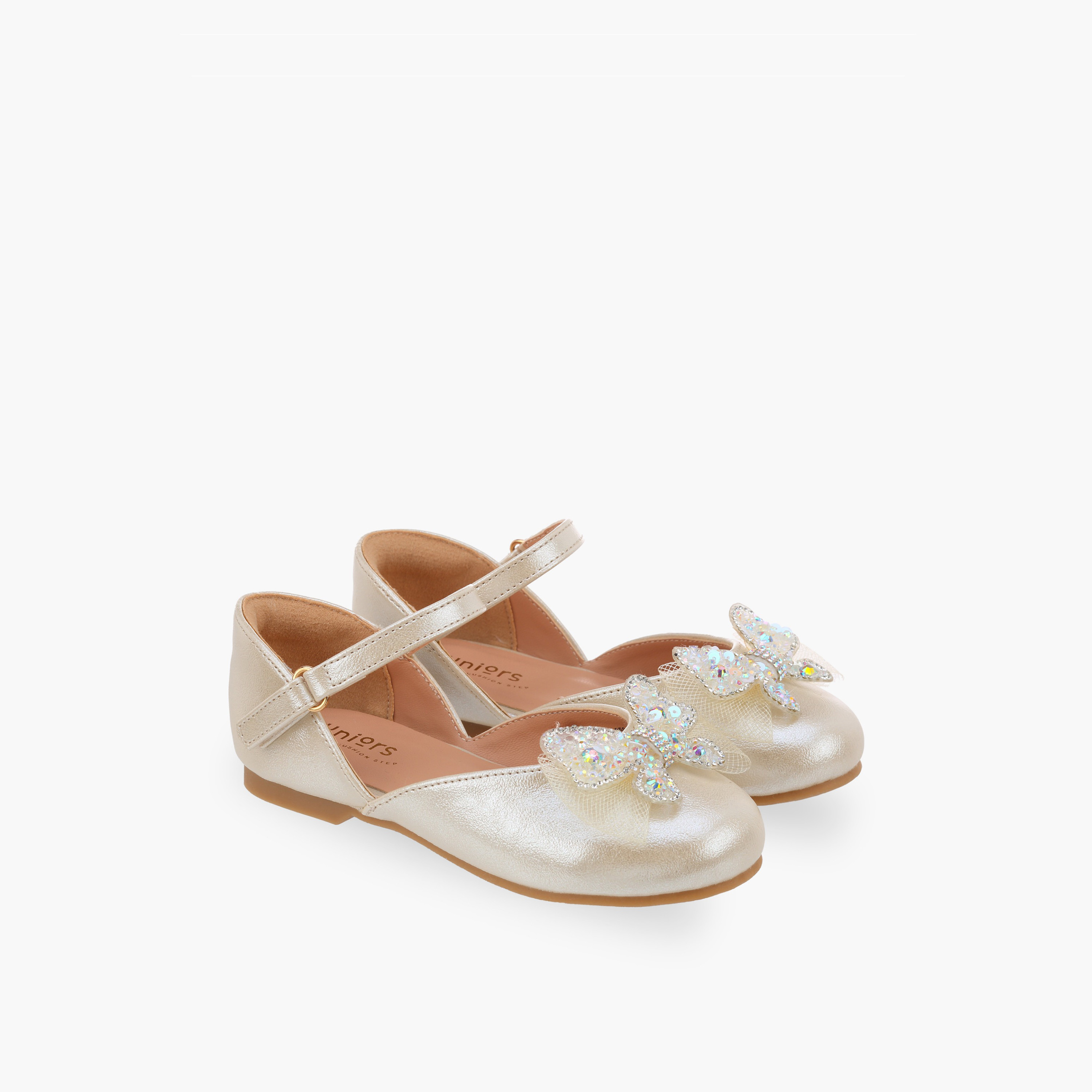حذاء ماري جين بتزيينات فراشة للبنات من جونيورز-girls-shoes-ballerinas-image-1