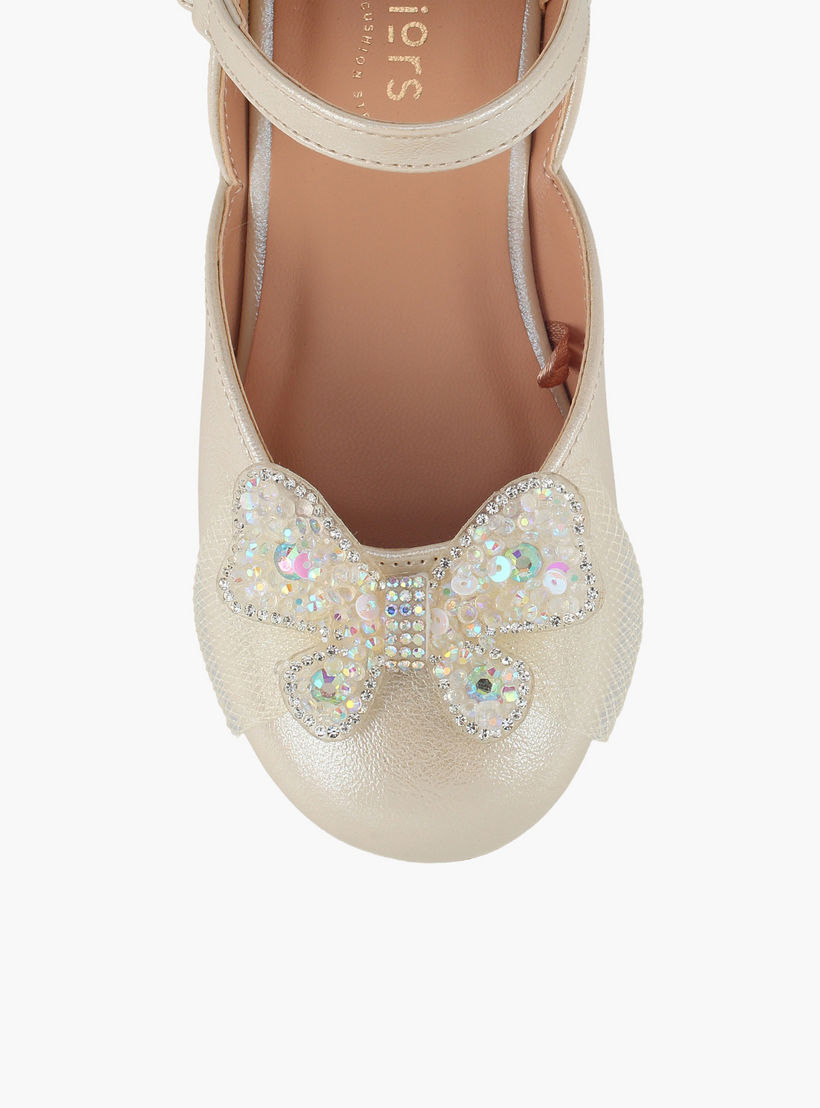 حذاء ماري جين بتزيينات فراشة للبنات من جونيورز-girls-shoes-ballerinas-image-4