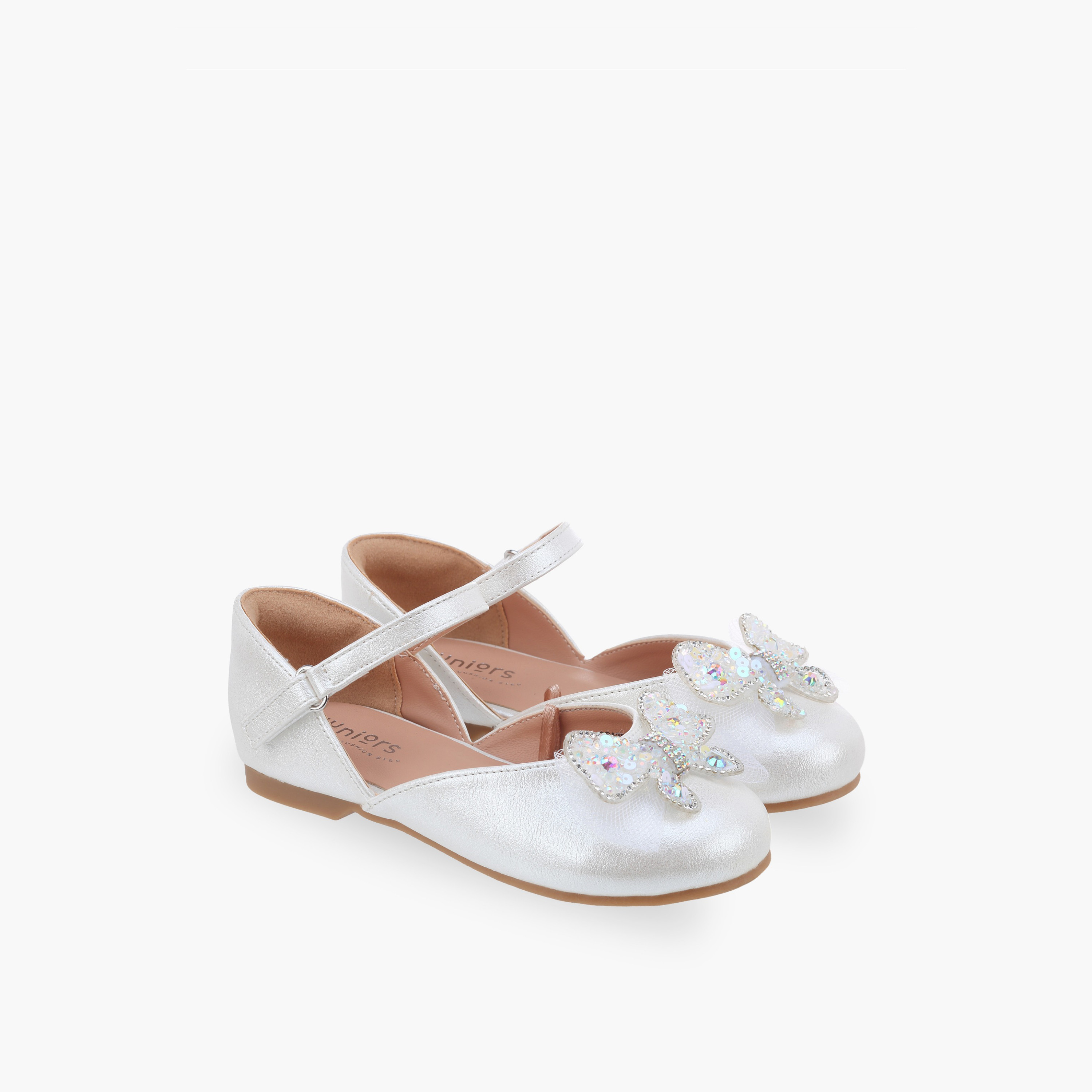 حذاء ماري جين بتزيينات فراشة للبنات من جونيورز-girls-shoes-ballerinas-image-1