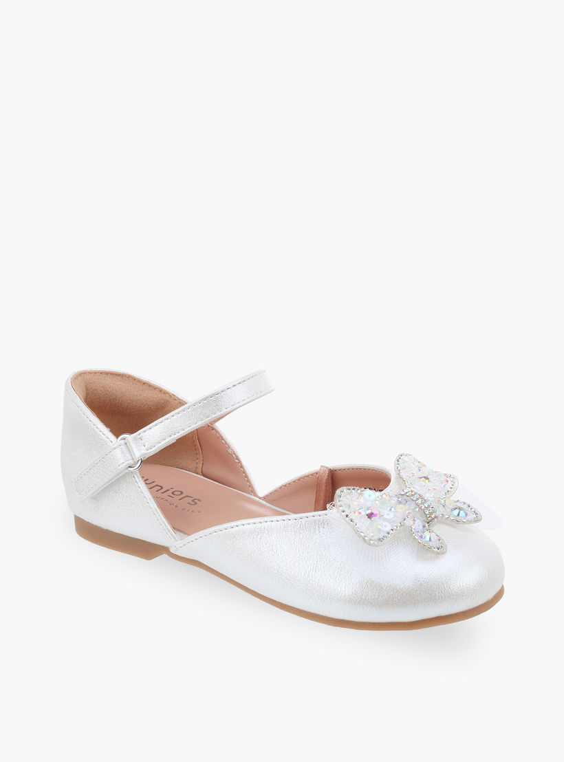 حذاء ماري جين بتزيينات فراشة للبنات من جونيورز-girls-shoes-ballerinas-image-2