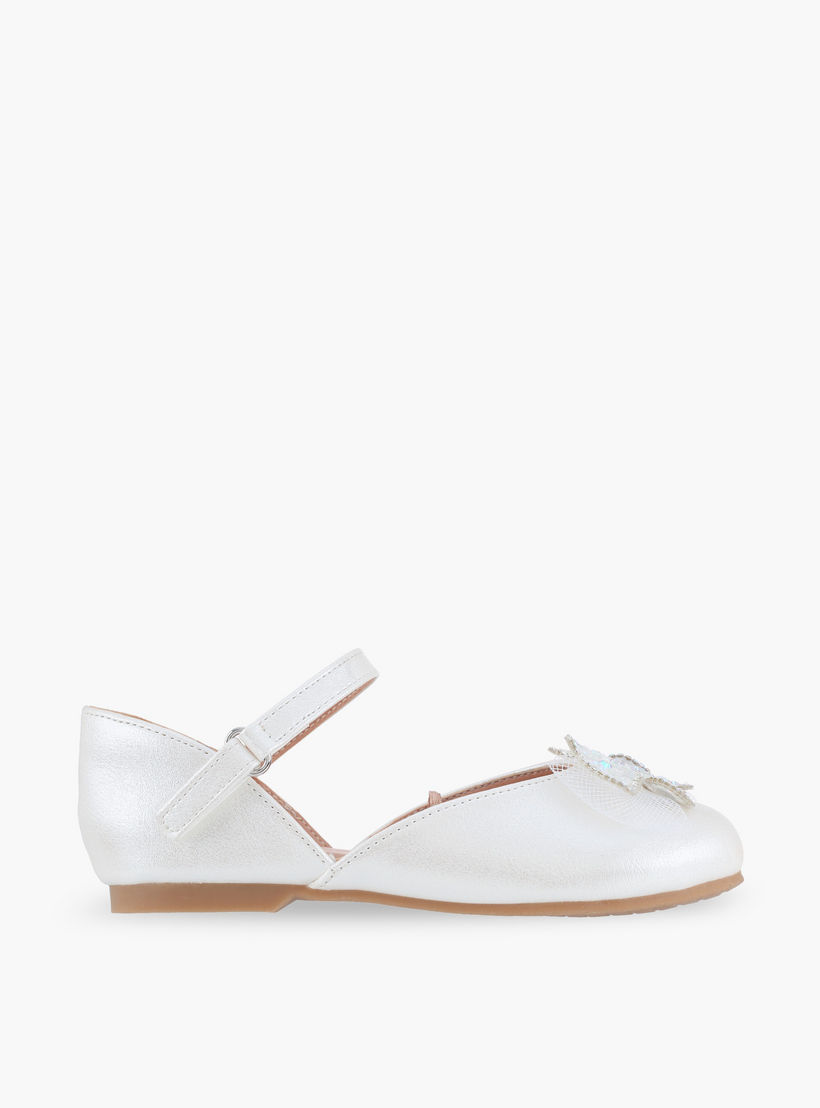 حذاء ماري جين بتزيينات فراشة للبنات من جونيورز-girls-shoes-ballerinas-image-3