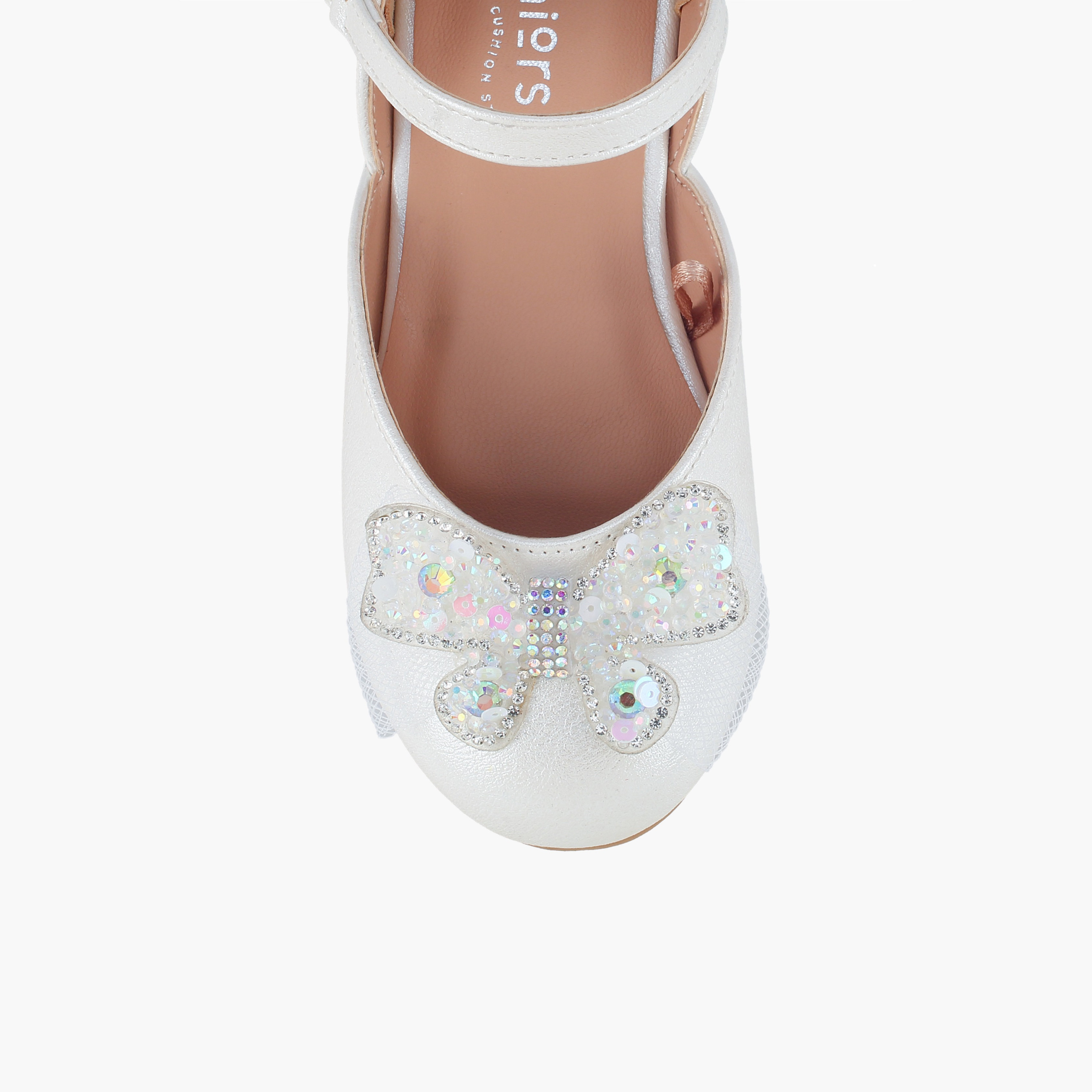 حذاء ماري جين بتزيينات فراشة للبنات من جونيورز-girls-shoes-ballerinas-image-4