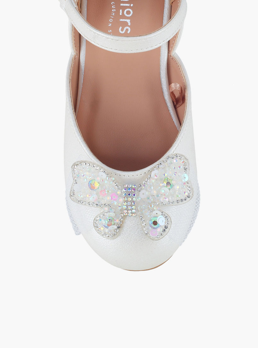 حذاء ماري جين بتزيينات فراشة للبنات من جونيورز-girls-shoes-ballerinas-image-4
