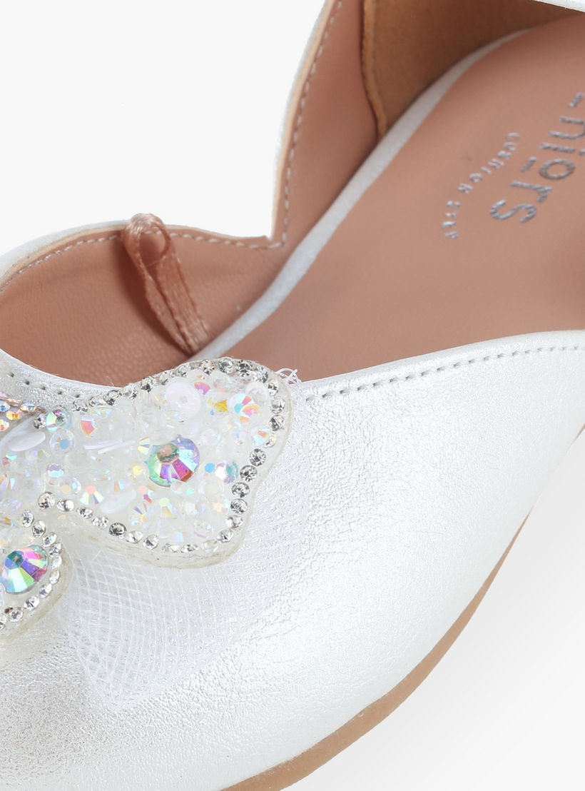 حذاء ماري جين بتزيينات فراشة للبنات من جونيورز-girls-shoes-ballerinas-image-6