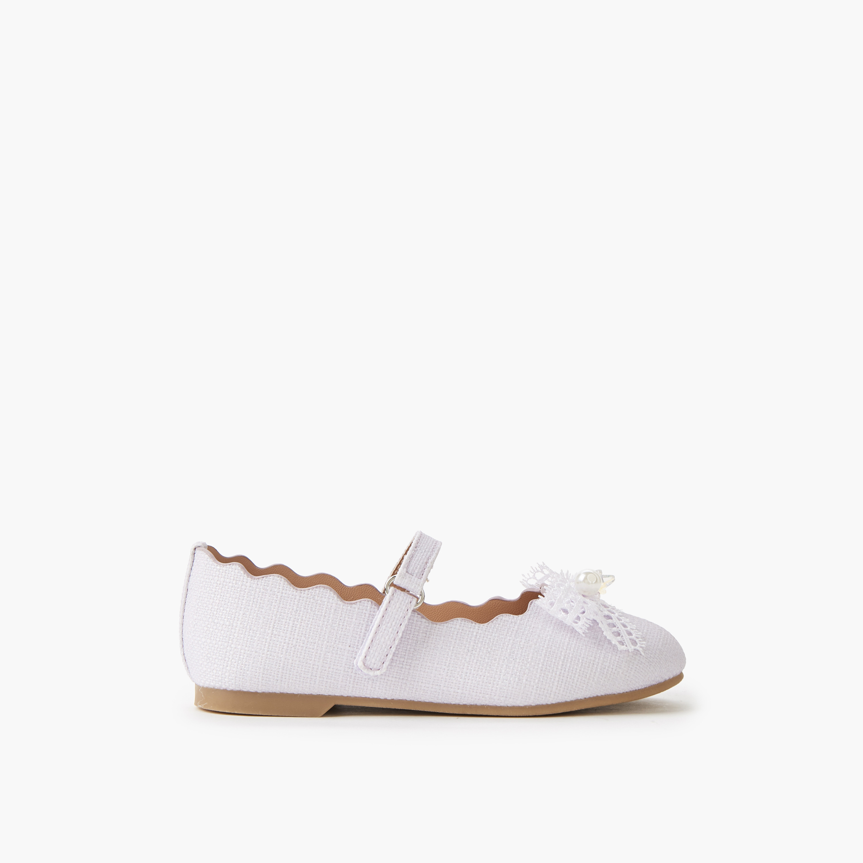 حذاء باليرينا بشريط إغلاق لاصق للبنات من جونيورز-girls-shoes-maryjanes-image-3