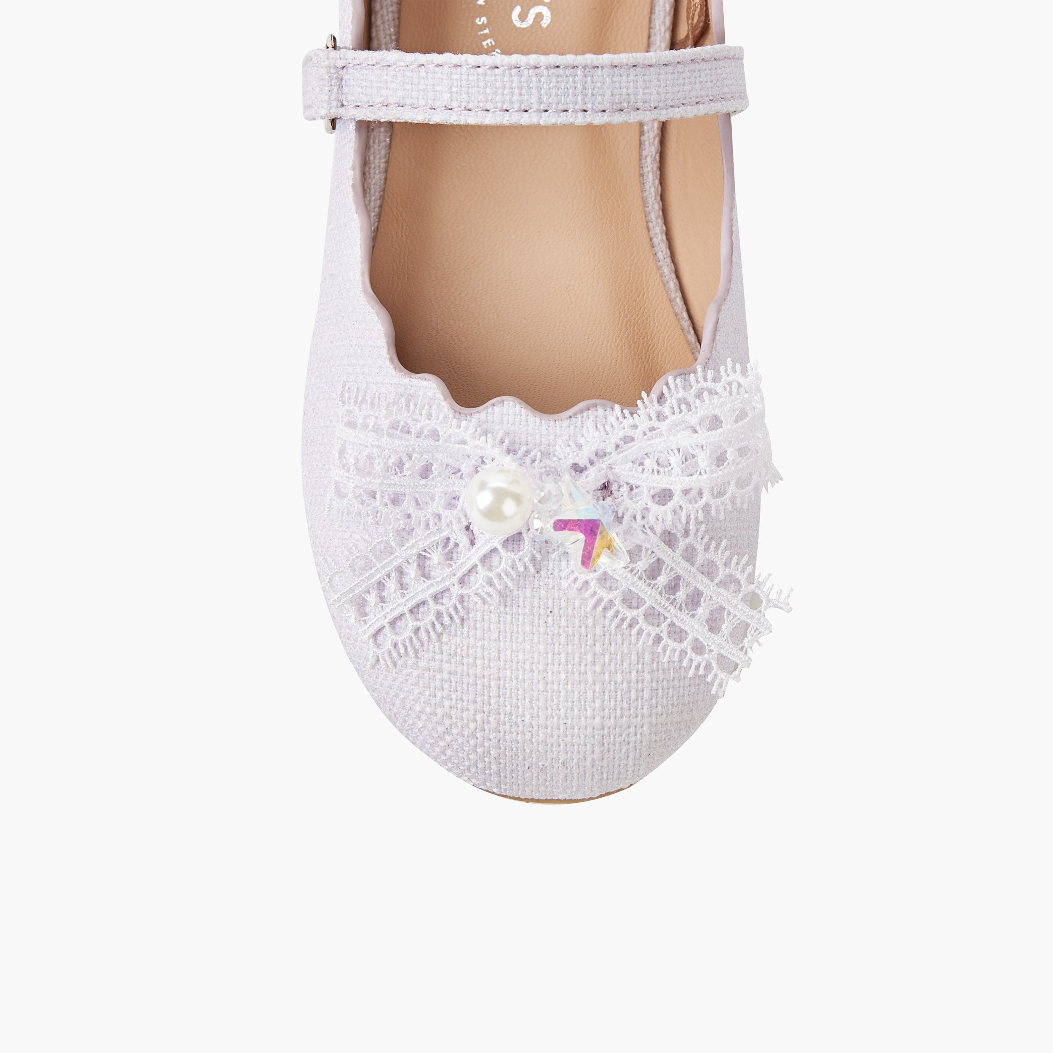 حذاء باليرينا بشريط إغلاق لاصق للبنات من جونيورز-girls-shoes-maryjanes-image-5
