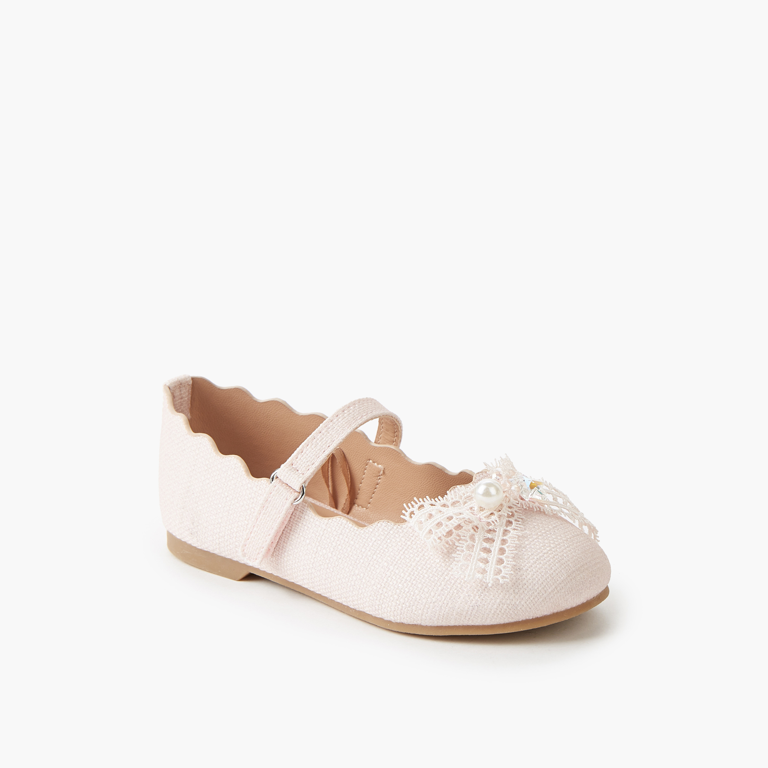 حذاء باليرينا بشريط إغلاق لاصق للبنات من جونيورز-girls-shoes-maryjanes-image-2