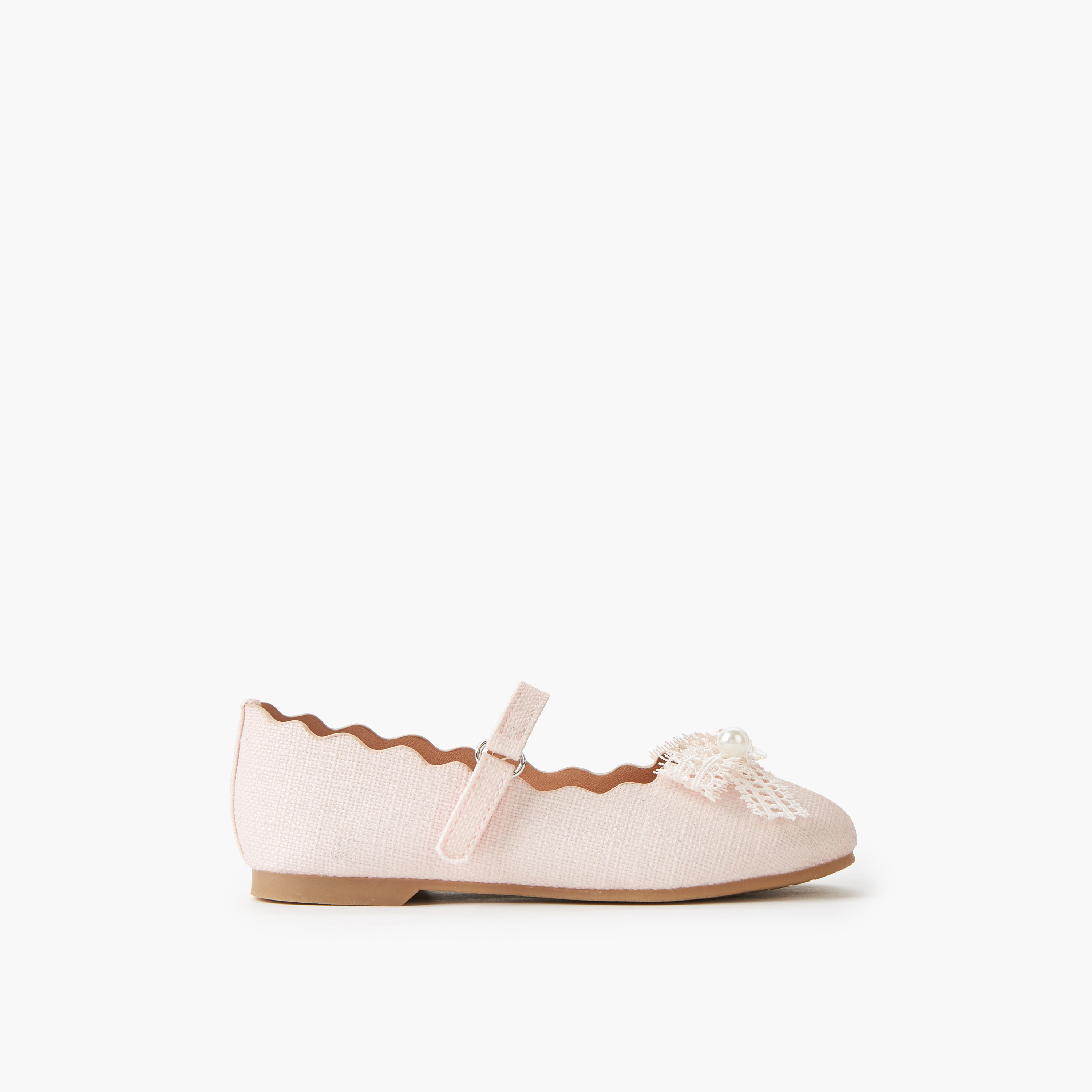 حذاء باليرينا بشريط إغلاق لاصق للبنات من جونيورز-girls-shoes-maryjanes-image-3
