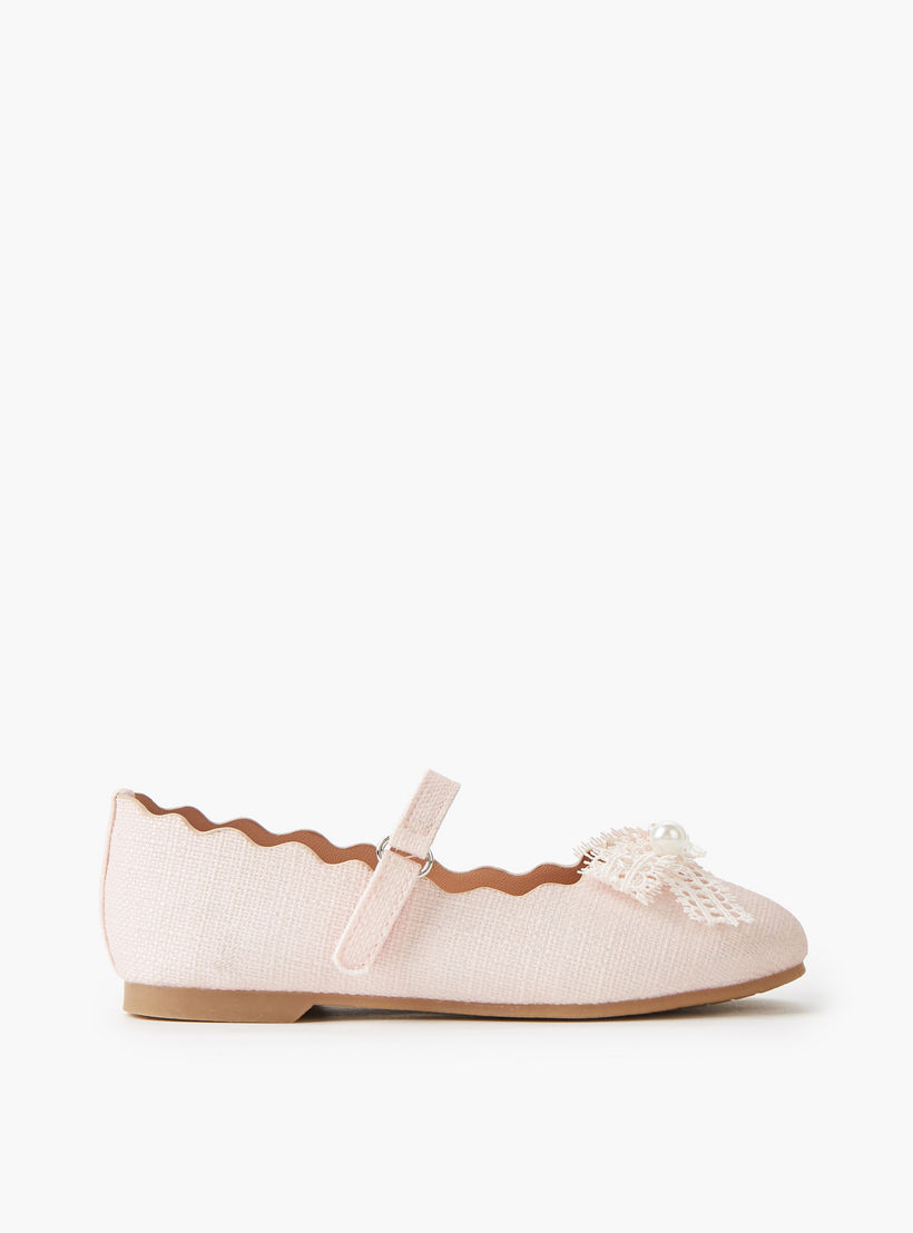 حذاء باليرينا بشريط إغلاق لاصق للبنات من جونيورز-girls-shoes-maryjanes-image-3