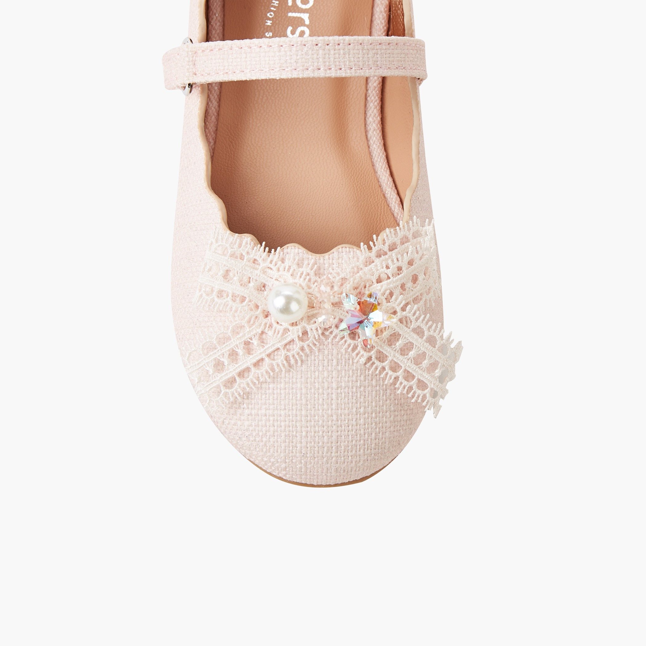 حذاء باليرينا بشريط إغلاق لاصق للبنات من جونيورز-girls-shoes-maryjanes-image-5